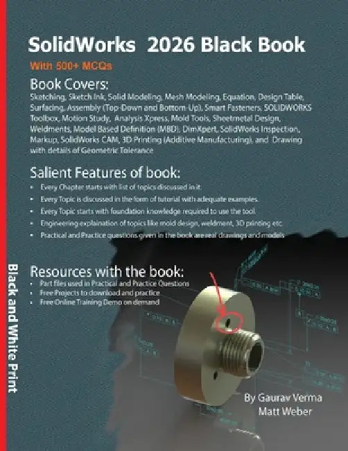 SolidWorks 2026 Black Book by Gaurav Verma, Matt Weber