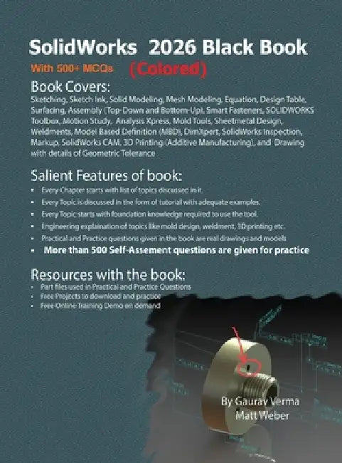 SolidWorks 2026 Black Book: (Colored) by Gaurav Verma, Matt Weber