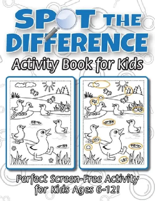 Spot the Difference Activity Book for Kids: (Ages 6-12) Spot 10 Differences in Every Spread! by Engage Books (Activities)