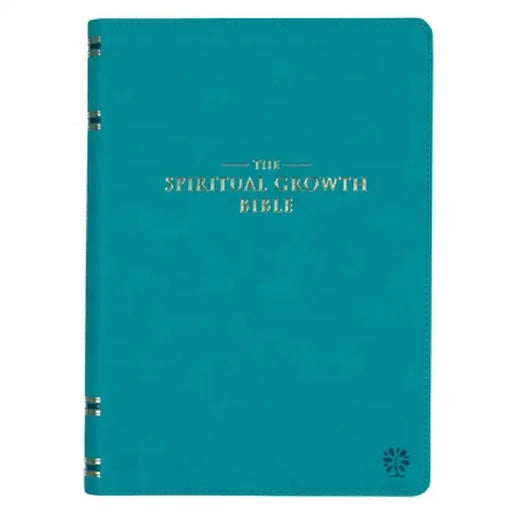 The Spiritual Growth Bible Teal Faux Leather