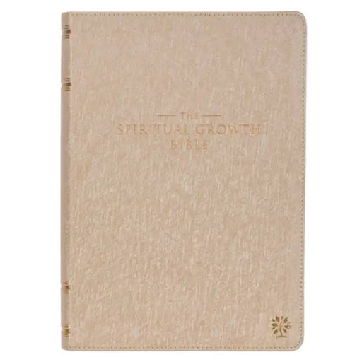 The Spiritual Growth Bible Pearled Ivory Faux Leather