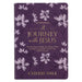 A Journey with Jesus 365 Devotions for Women, Purple Floral Faux Leather Flexcover by Christianart Gifts