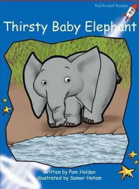 Thirsty Baby Elephant by Pam Holden, Samer Hatam