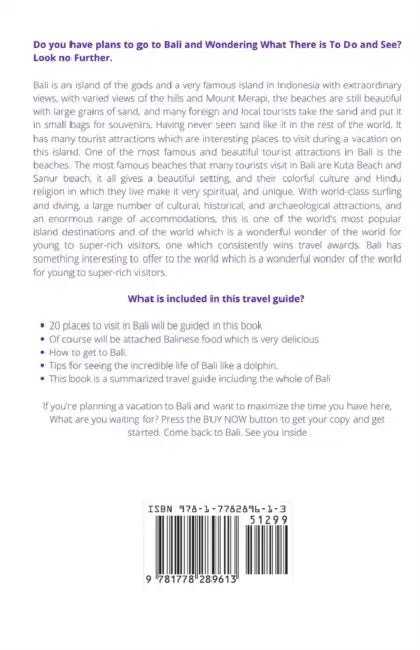 Bali The Goddess Island Travel Guide by Homeything -. Tina