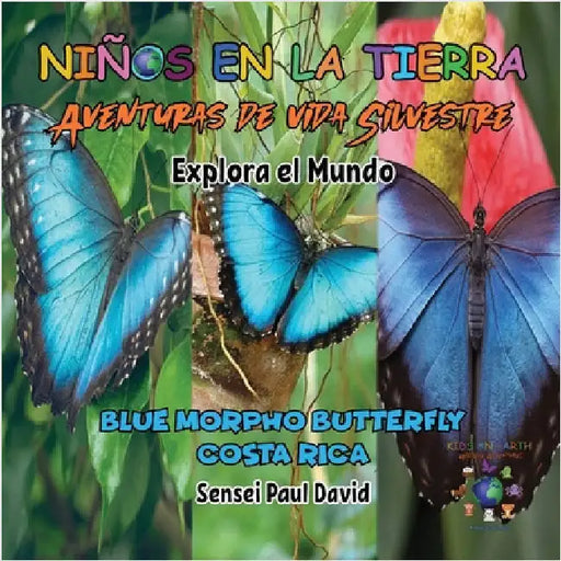 Niños en la Tierra - Aventuras de vida Silvestre - Explora el Mundo Blue Morpho Butterfly - Costa Rica by David, Sensei Paul