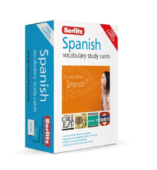 Berlitz Vocabulary Study Cards Spanish (Language Flash Cards) by Berlitz Publishing Company