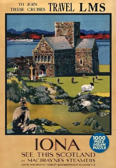 The Iona Abbey Jigsaw Puzzle by Tom Gilfillan
