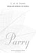 Hear My Words, Ye People: Satb and Organ by C. H. H. Parry, C. Parry