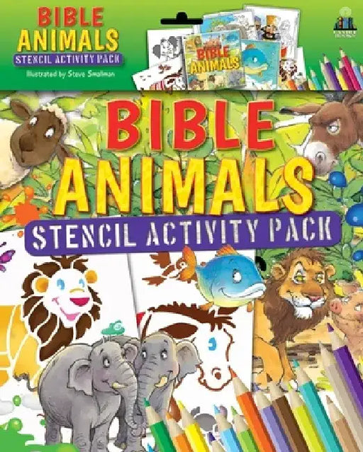 Bible Animals Stencil Activity Pack [With Cards and Pens/Pencils] by Tim Dowley