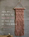 You Will Be Able to Macramé by the End of This Book by Tiffany Allen