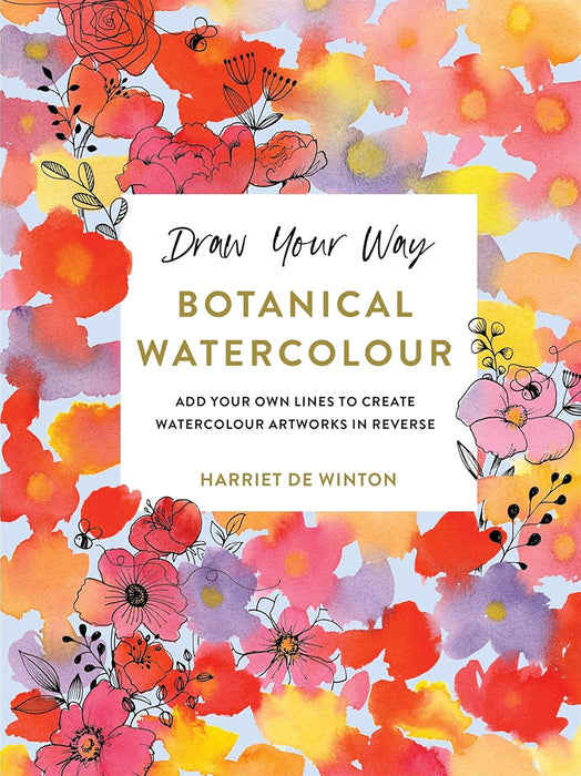 The Botanical Watercolour Reverse Colouring Book