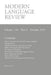 Modern Language Review (110: 4) October 2015 by D. F. Connon