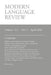 Modern Language Review (111: 2) April 2016 by D. F. Connon