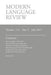 Modern Language Review (112: 3) July 2017 by D. F. Connon