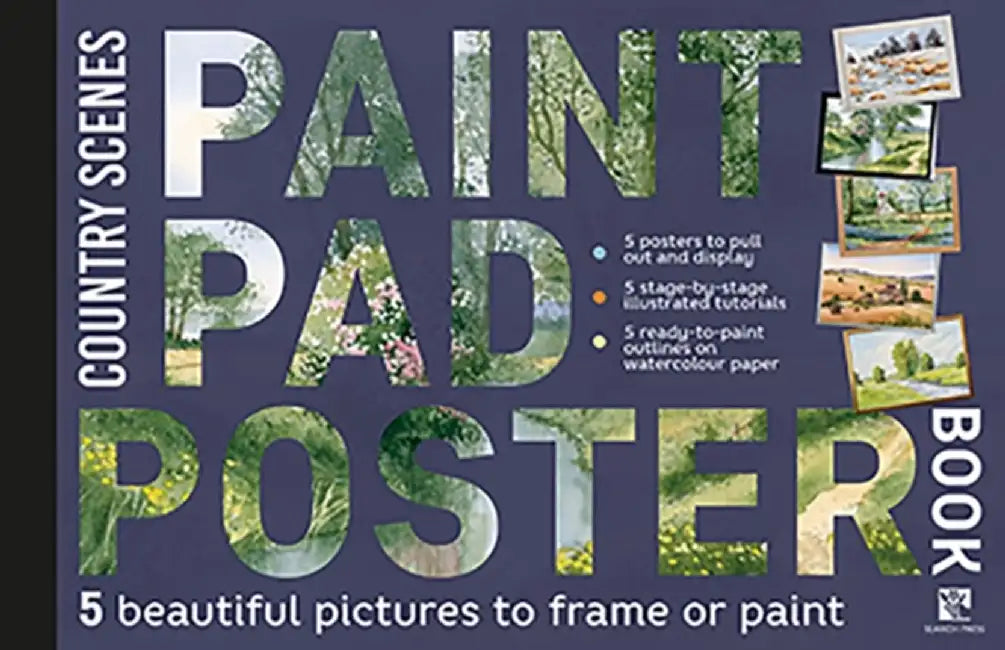 Paint Pad Poster Book: Flowers