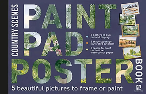 Paint Pad Poster Book: Flowers