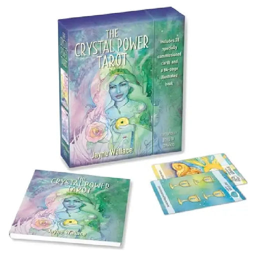 The Crystal Power Tarot: Includes a Full Deck of 78 Specially Commissioned Tarot Cards and a 64-Page Illustrated Book [With Book(s)] by Jayne Wallace