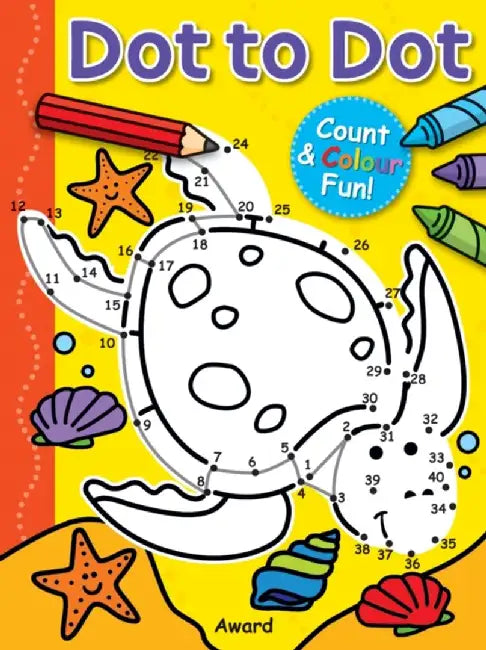 Dot to Dot Turtle and More: Counting & Colouring Fun! by Anna Award