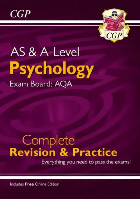 A-Level and AS Psychology: AQA Complete Revision & Practice with Online Edition by CGP Books