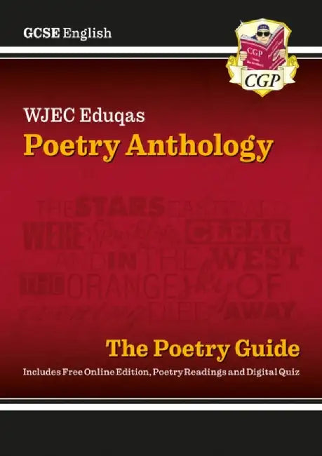 GCSE English WJEC Eduqas Anthology Poetry Guide includes Online Edition, Audio and Quizzes by CGP Books