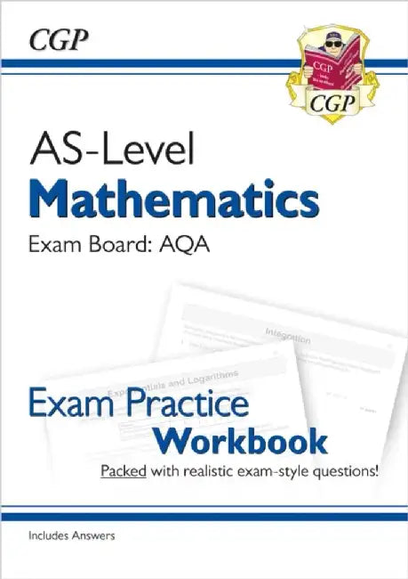 AS-Level Maths AQA Exam Practice Workbook (includes Answers) by CGP Books