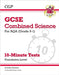 GCSE Combined Science: AQA 10-Minute Tests - Foundation (includes answers) by CGP Books