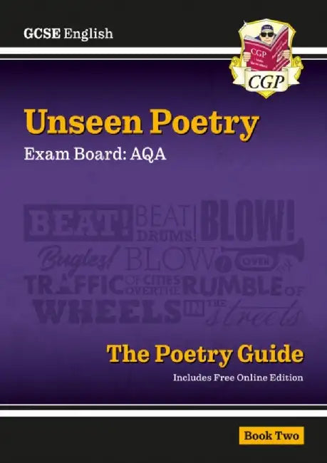 GCSE English AQA Unseen Poetry Guide - Book 2 includes Online Edition by CGP Books