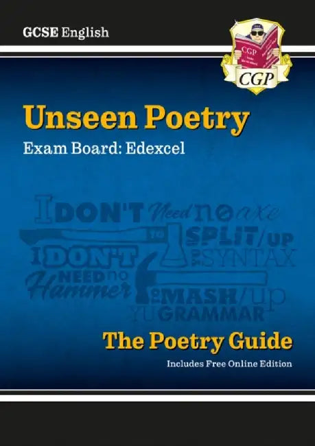 GCSE English Edexcel Unseen Poetry Guide includes Online Edition by CGP Books