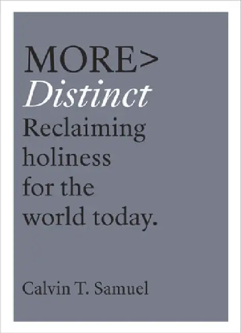 More Distinct by Calvin Samuel