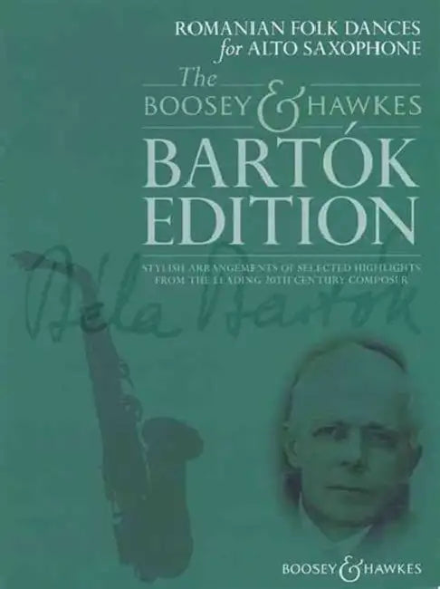Romanian Folk Dances: For Alto Saxophone and Piano by Bela Bartok, Hywel Davies