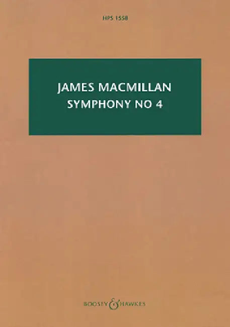Symphony No. 4 Heroes: Hawkes Pocket Score 1558 by James MacMillan