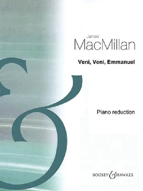 Veni, Veni, Emmanuel: Concerto for Percussion and Orchestra Piano Reduction with Solo Percussion Part by James MacMillan