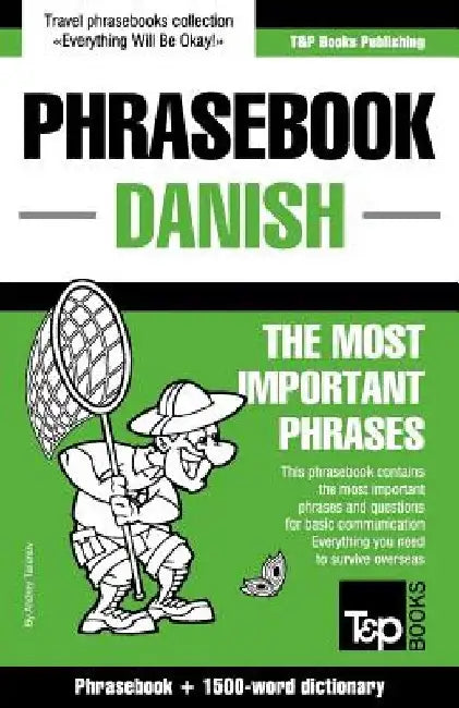 Danish phrasebook and 1500-word dictionary by Andrey Taranov