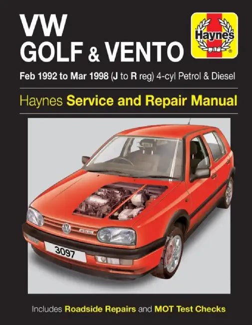 VW Golf & Vento Petrol & Diesel (Feb 92 - Mar 98) by Haynes Publishing