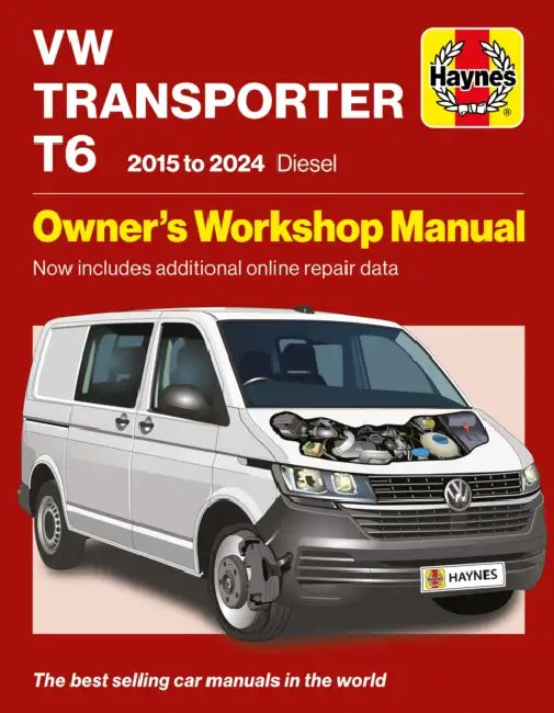 Volkswagen Transporter T6 2015 to 2024 Diesel: Owners Workshop Manual - Now includes additional online repair data by Haynes Group Ltd