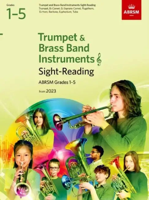 Sight-Reading for Trumpet and Brass Band Instruments (treble clef), ABRSM Grades 1-5, from 2023 by ABRSM