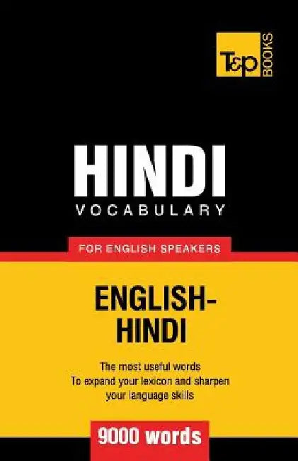 Hindi vocabulary for English speakers - 9000 words by Andrey Taranov