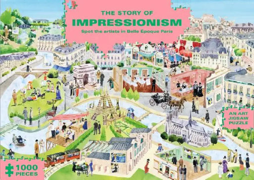 The Story of Impressionism 1000 Piece Puzzle: Spot the Artists in Belle Époque Paris by Marcel George