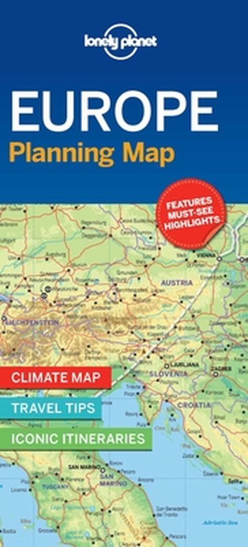 Lonely Planet Europe Planning Map by Lonely Planet