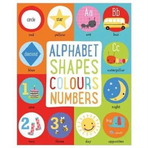 Board Book Alphabet, Shapes, Colours, Numbers by Make Believe Ideas