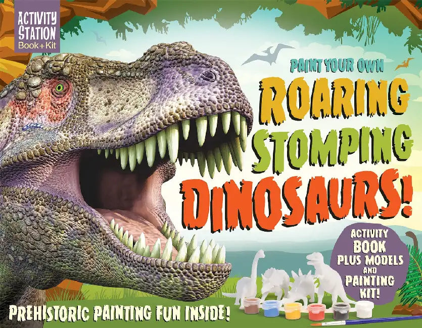 Activity Station Gift Box: Paint Own Roaring Stomping Dinosaur by Assorted