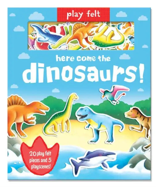 Play Felt Here Come the Dinosaurs - Activity Book by Georgina Wren