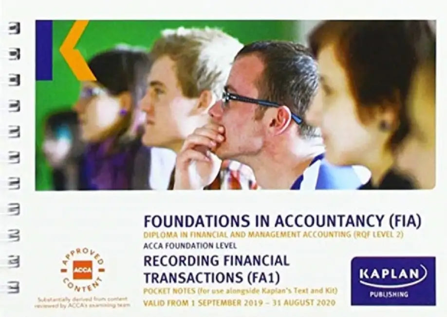 RECORDING FINANCIAL TRANSACTIONS - POCKET NOTES by KAPLAN PUBLISHING