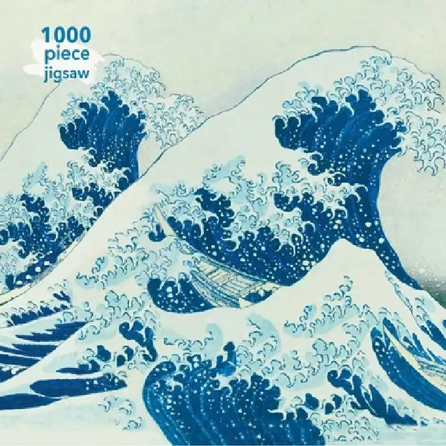 Adult Jigsaw Puzzle Hokusai: The Great Wave: 1000-Piece Jigsaw Puzzles by Flame Tree Studio