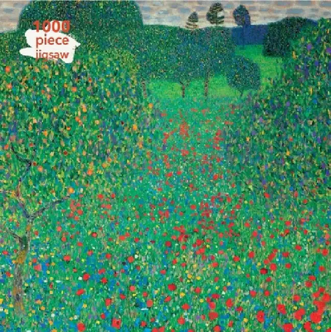 Adult Jigsaw Gustav Klimt: Poppy Field: 1000 Piece Jigsaw by Flame Tree Studio