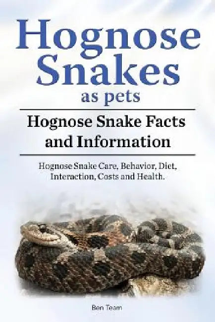 Hognose Snakes as pets. Hognose Snake Facts and Information. Hognose Snake Care, Behavior, Diet, Interaction, Costs and Health. by Ben Team