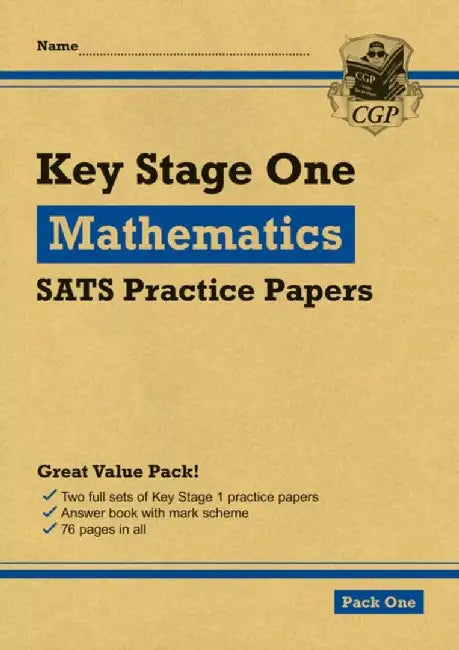 KS1 Maths SATS Practice Papers: Pack 1 (for end of year assessments) by CGP Books