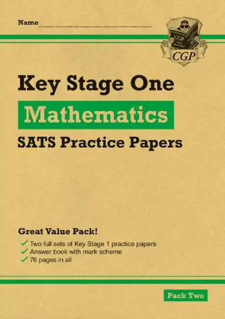 KS1 Maths SATS Practice Papers: Pack 2 (for end of year assessments) by CGP Books
