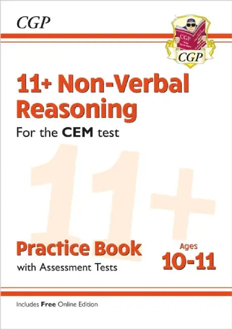 11+ CEM Non-Verbal Reasoning Practice Book & Assessment Tests - Ages 10-11 (with Online Edition) by CGP Books