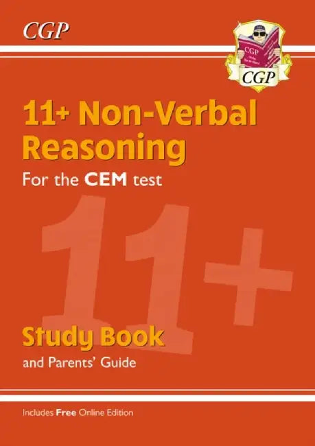 11+ CEM Non-Verbal Reasoning Study Book (with Parents’ Guide & Online Edition) by CGP Books
